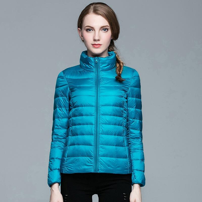 Autumn and Winter New Light Down Jacket Short Women's Stand-up Collar Light Jacket