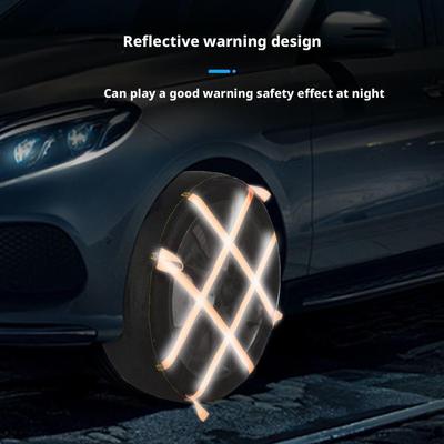 Chaîne de Roue de Voiture pour l'Hiver, Chaînes Antidérapantes d'Urgence pour Pneus, Chaussettes à Neige Assistance, Assemblage Facile, Accessoires Universels pour Voiture pour la Neige M2B5