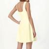 Women's Spring Summer Casual Square Neck Colour Dress Sleeveless Dresses