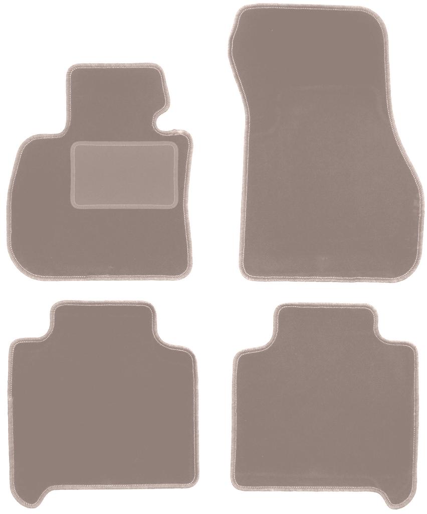 Beige Velours-Fußmatten für: BMW 2 F46 Gran Tourer (2015-)