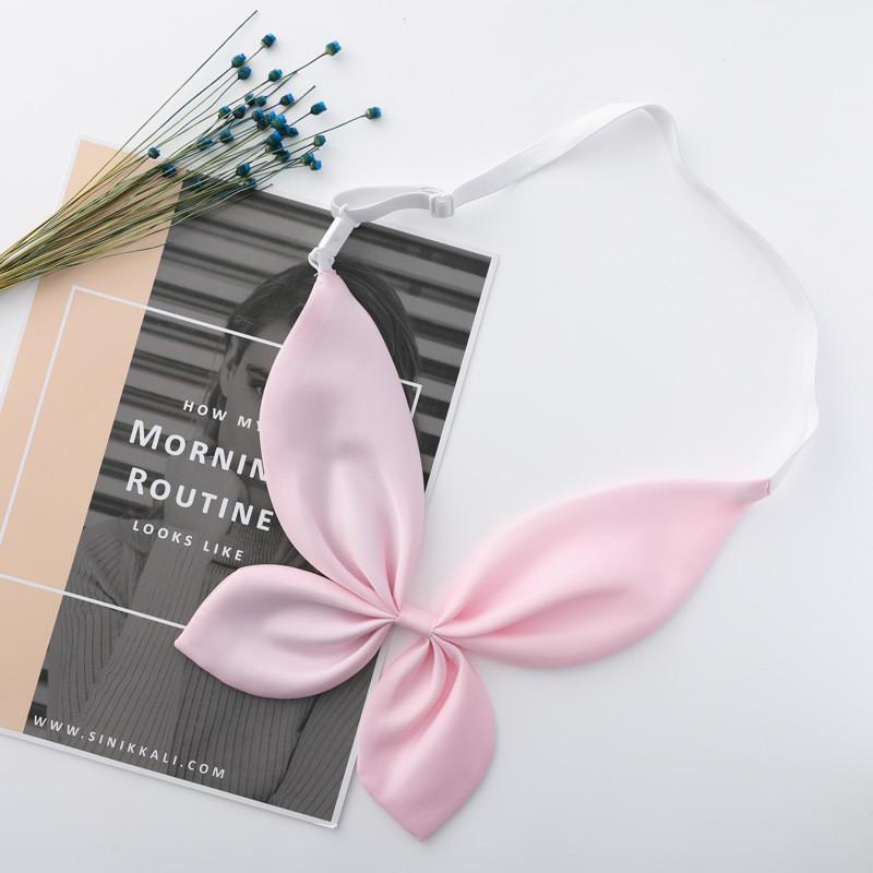 Solid Color Rabbit Ear Shape Butterfly Bow Tie Student Uniform Accessories