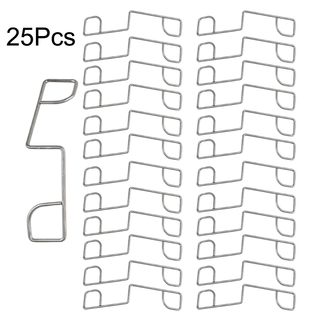 

25/50PCS Fence Panel Clip Stainless Steel Fence Panel Wedges Stop Rattling & Enjoy Peace Sliver Garden Tool Accessories
