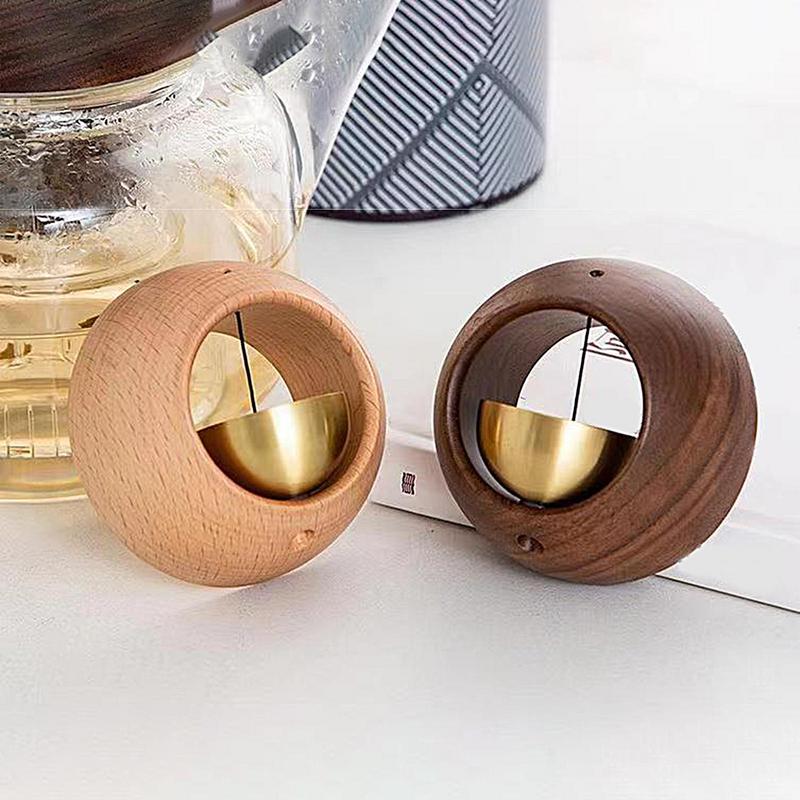 Magnetisches japanisches Holzwindspiel Kabellose Türklingel Eingangstürklingel Dekorative Windglocke für Heimöffnung Hängende Dekoration