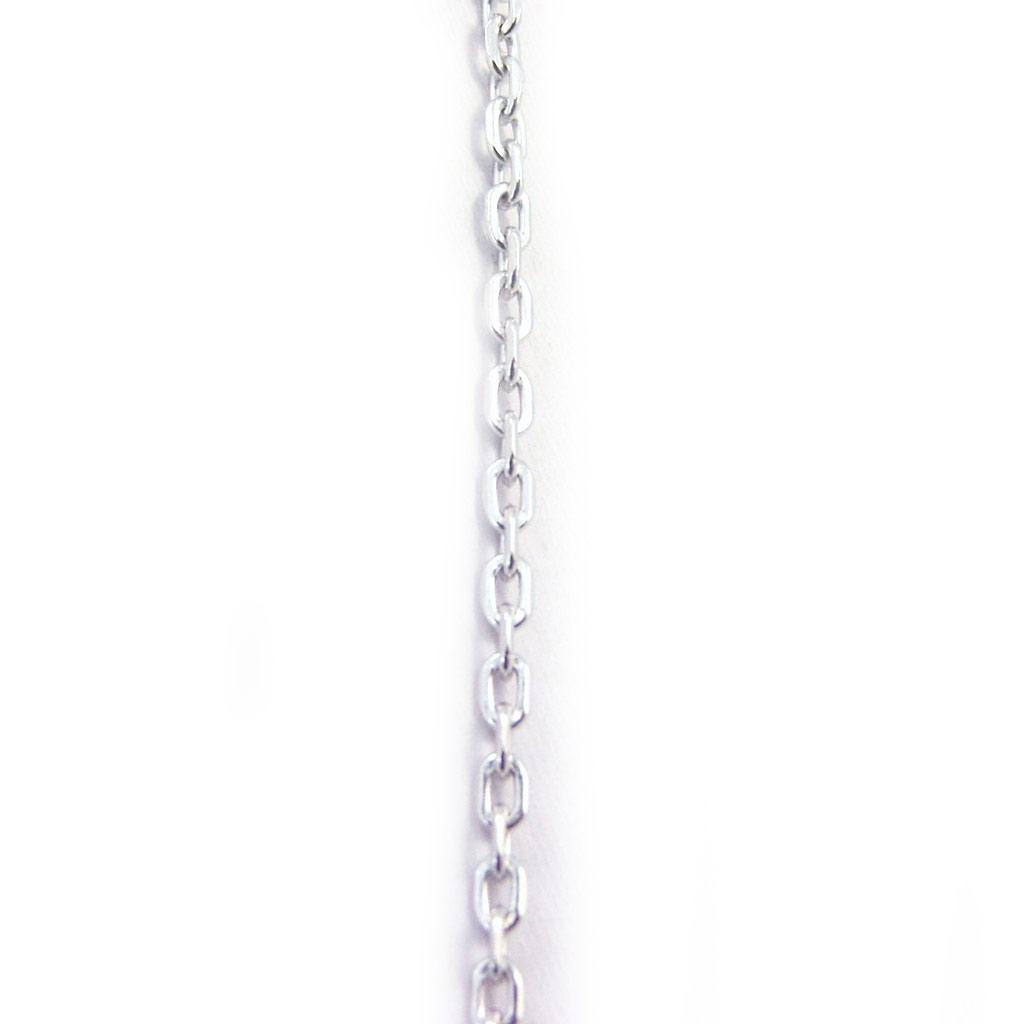 Altesse [G2220] - Silver Necklace 'Coffee Bean' Black White