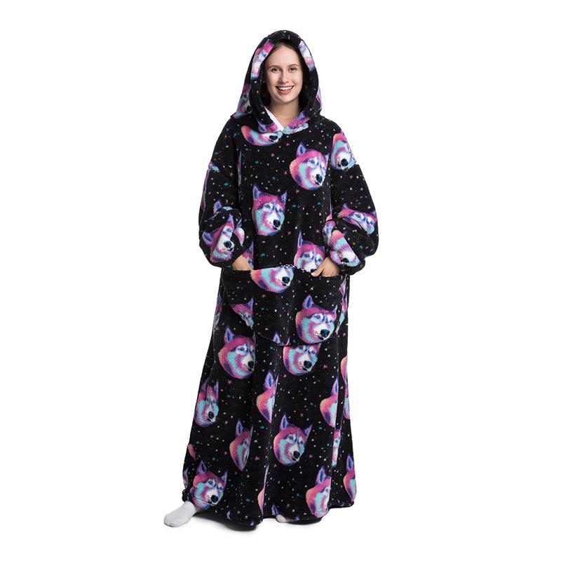 Oversized Wearable Warm Blanket Hoodie Sweater