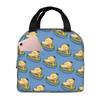 Custom P-Psyducks Insulated Lunch Tote Bag for Women Men Cartoon Resuable Cooler Thermal Bento Box Outdoor Camping Travel