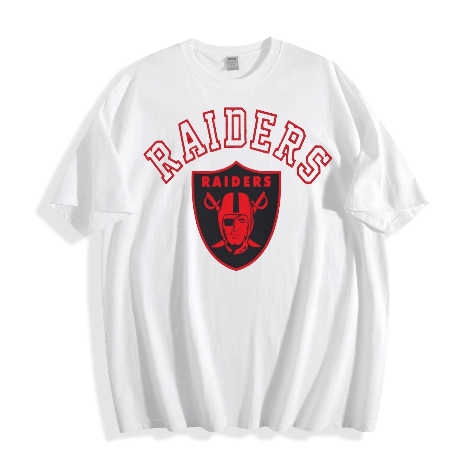 Футболка с логотипом Raiders - футболка унисекс с символикой команды НФЛ. XL