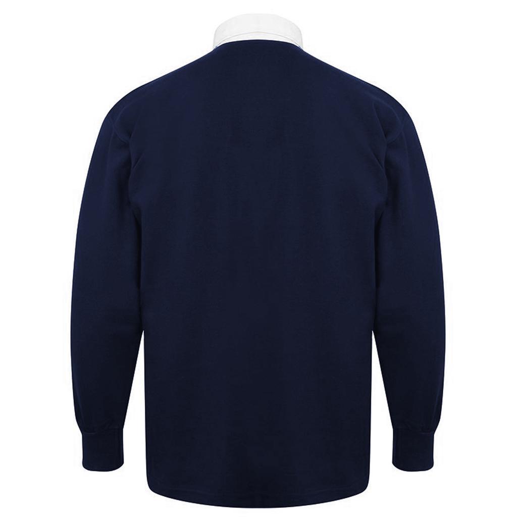 Front Row Dziecięca unisex gładka koszulka polo sportowa rugby z długim rękawem