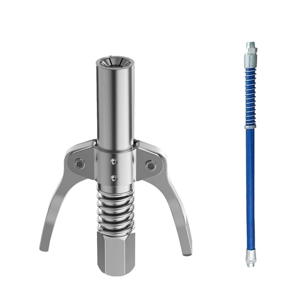 Grease Tool Coupler Detachable 690Bar Handheld Leakproof Rubber Sealing Ring Replacing M6/M8/M10/M12/M14 Nozzle Tools