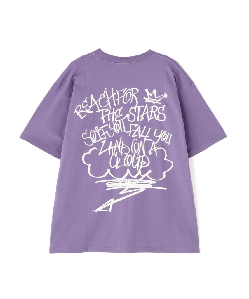 Avirex TAGGING SIGN T-SHIRT (WEB&DEPOT Exclusive) Men's Short Sleeve T-Shirt, Size L, 080, Purple, 783-5134084