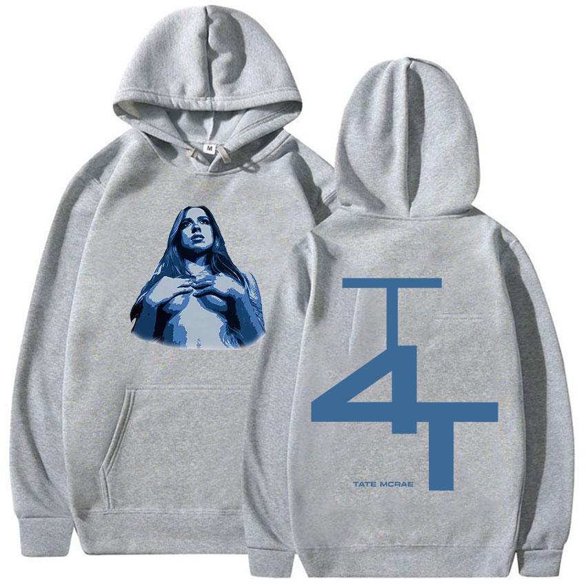 Singer Tate McRae TIT FOR TAT Tour Album 2025 Graphic Hoody Men Women Y2K Fashion High Quality Fleece Pullover Hoodie Streetwear