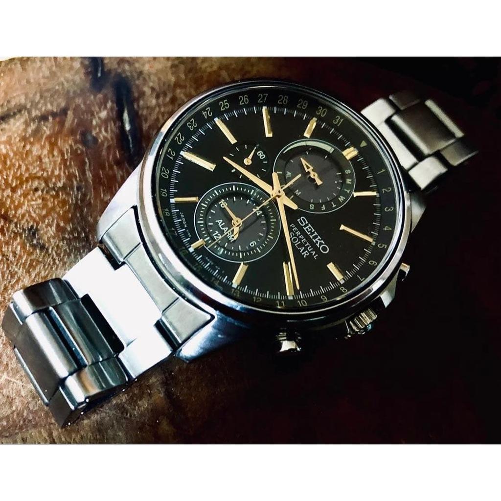 Used [SEIKO] [PERPETUAL] [SOLAR] Men's watch