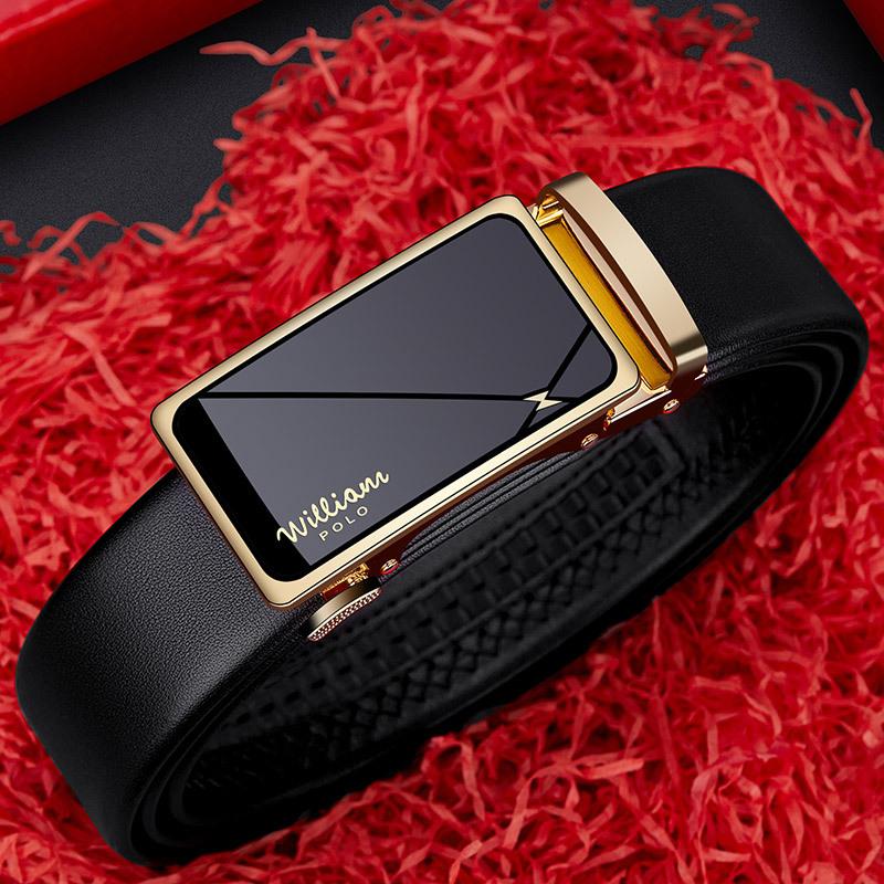 Emperor Belt Men's Genuine Leather 2022 New Automatic Buckle Business Casual Belt Pure Cowhide Pant Belt