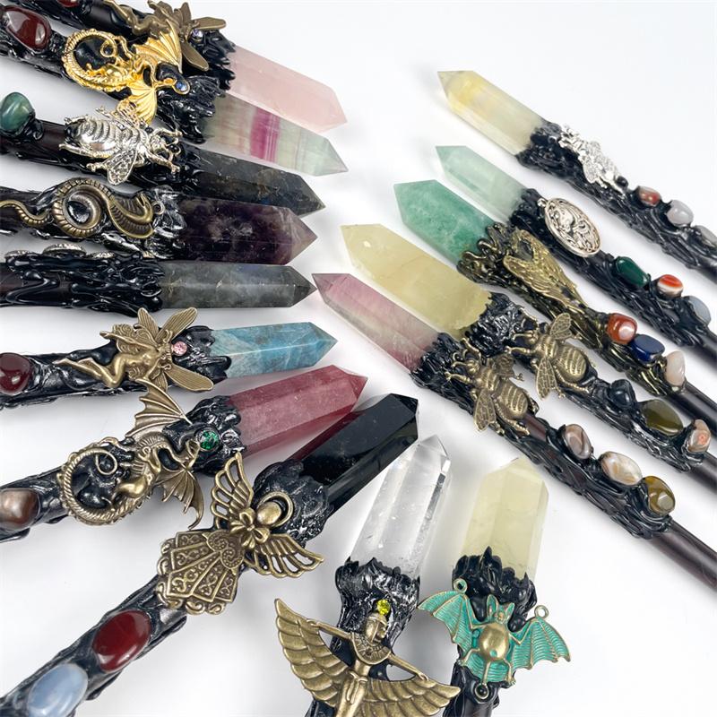 Natural Crystals Healing Stones Crystal Magic Wand  for Gift