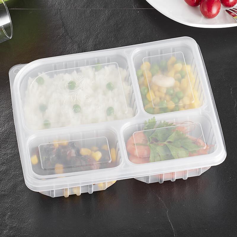 

Baichufang 4-Compartment Disposable Lunch Boxes (200 Sets)