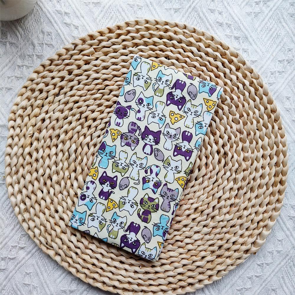 Fromthenon Cute Animal Flower Series Cloth Material Weeks Cover Weekly Diary Planner Notebooks Sleeve Office Stationery Supplies