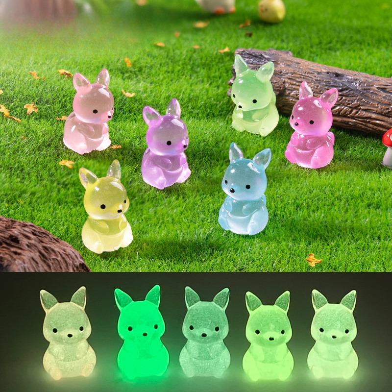 

Micro-landscape Glow-in-night Kangaroo Dolls Cute Garden Landscaping Decoration Accessoriesmini Trinkets Luminous Kangaroo жовтий