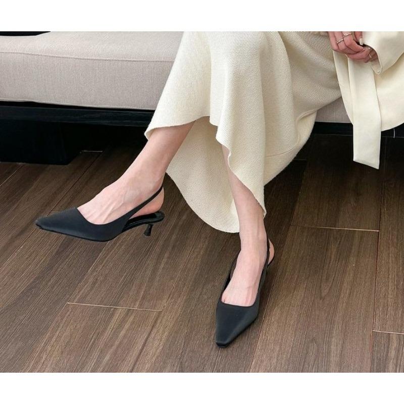 Wiosna 2026 Nowe Płaskie Wsuwane Damskie Buty Slingback Miękkie Codzienne Damskie Sandały Płaski Obcas Zewnętrzne Klapki Sukienkowe