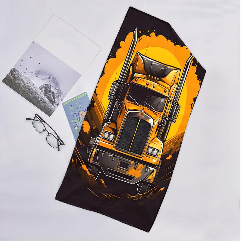 Truck Driver Fashion Beach Towel: Ideal for Summer Adventures Soft, absorbent and quick drying suitable for swimming and bathing