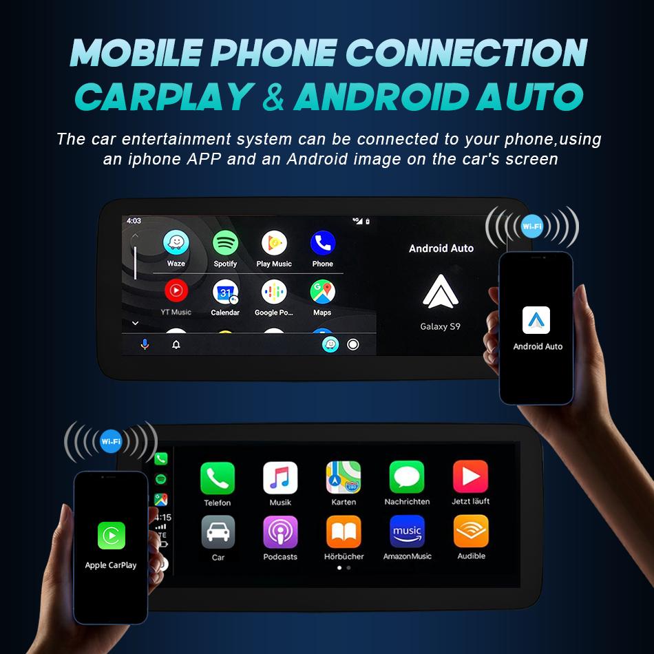 Linux Car Radio Wireless Carplay For Mercedes Benz C Class W205 GLC V Class W447 2015-2019 GPS Auto Multimedia Player Navi