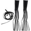 Garneck Motorcycle Lever Tassels Fringe Leather Motorcycle Lever Handlebar Throttle Brake Clutch Grip Covers Wraps