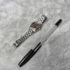 Used ORIENT Orient Three Star Crystal 21 Stone Automatic Winding Brown Dial Day Date Ladies Working Item