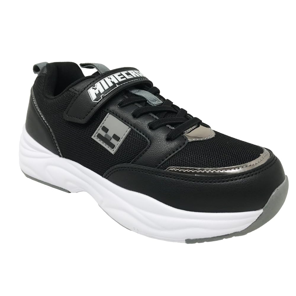 Minecraft Kids' Creeper Skeleton Enderman Sneakers (Black, 19.0 cm) 1X3M18H
