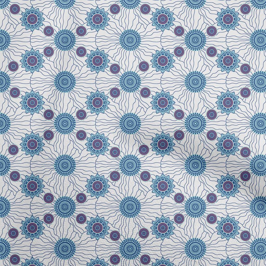 oneOone Cotton Poplin Dark Mustard Fabric Asian Block Sewing Material Print Fabric By The Yard 42 Inch