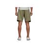 Adidas Striped Mid-Rise Drawstring Breathable Casual Shorts Men Shorts Army-Green DH0208