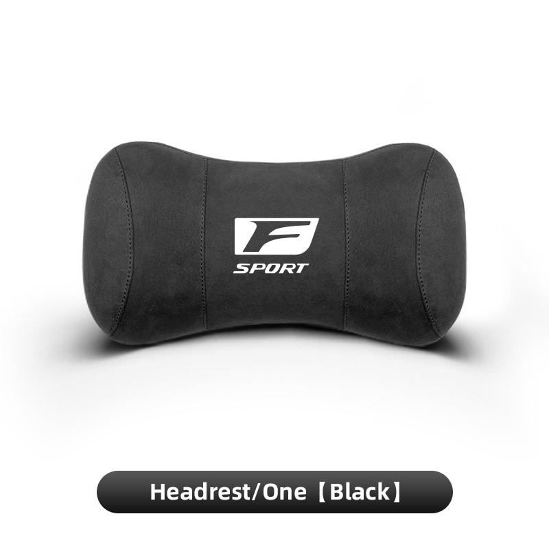Lexus Car Seat Suede Memory Cotton Neck Pillow Headrest For Lexus LS LC RZ RX330 IS250 Ct200h ES300h RX350 IS300h NX300h RX400h