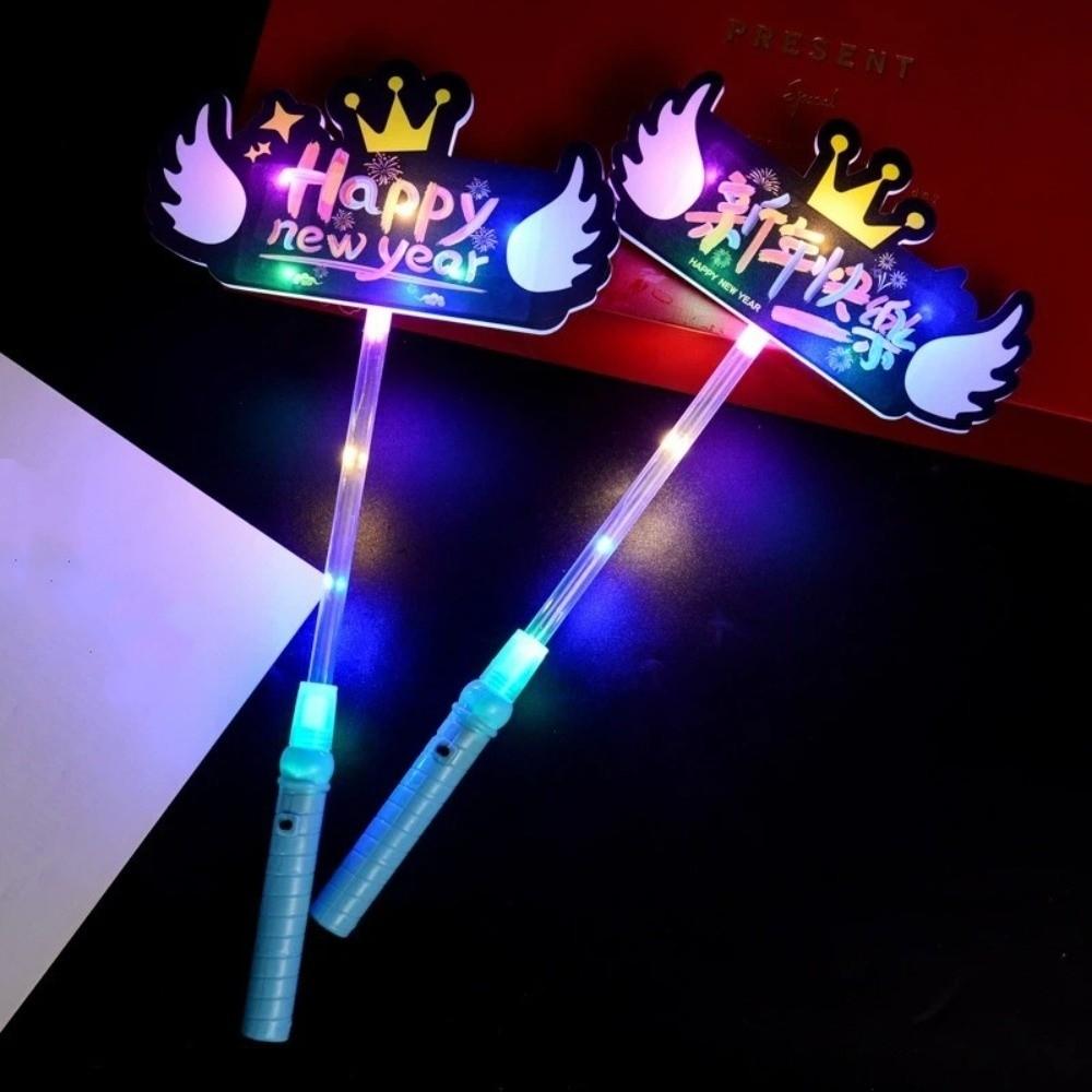 Glowing in Dark LED Glow Hair Bands Fun Luminous Rod New Year Glow Sticks Birthday Party