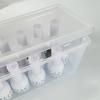 Transparent plastic storage box, desktop cosmetics, nail polish, lipstick shelf, office stationery and sundries storage box