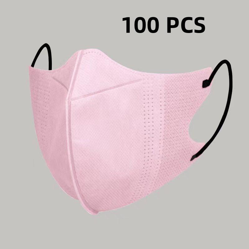 10/100Pcs 3D Protective Masks Efficient Protection Breathable Fashion Protective Masks Fashionable Face Masks Disposable Masks