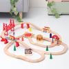 All Kinds of Wooden Track Set Wooden Railway Train Tracks Compatible with All Brands Wood Tracks Train Toys for Kids Gifts