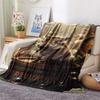 1PC Warthog Print FlAannel Blanket, High quality Comfortable for All Seasons, Home Decor, Warmth and Comfort