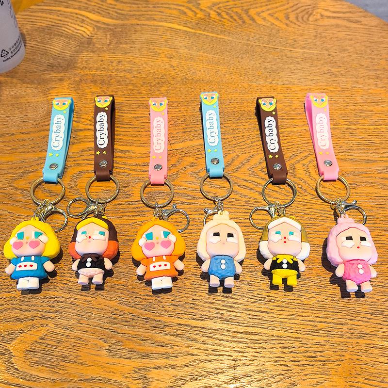 Cry Baby Keychain: Cute Cartoon Pendant for Children's Day & Dragon Boat Festival