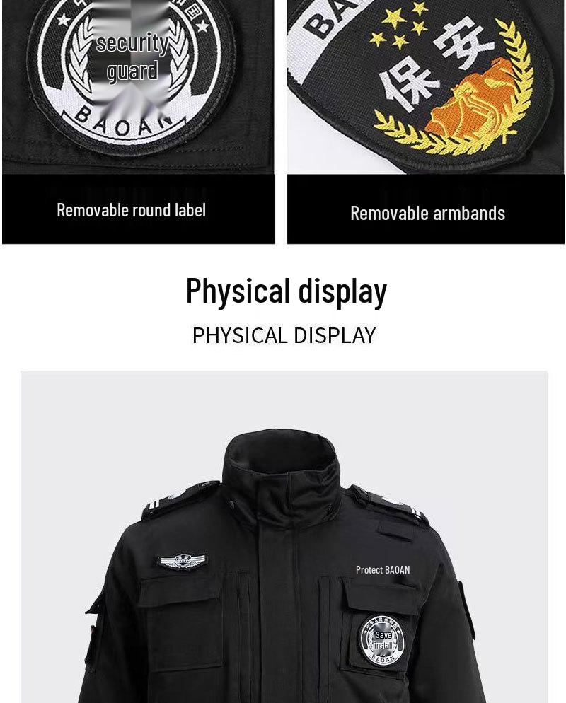 Winter Thickened 511 Security Twill Cotton Cold-Proof Overcoat for Special Operations