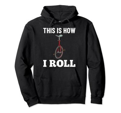 Unicycle Bike Funny Training Learning Cycling Hoodie