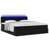 VidaXL Cadre de lit ottoman avec matelas noir 160x200 cm velours 3312706