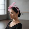 Haarschmuck Feder Netz Stirnband Einfarbige Vintage Elegante Fascinator Haarreif Kopfbedeckung Kreativ
