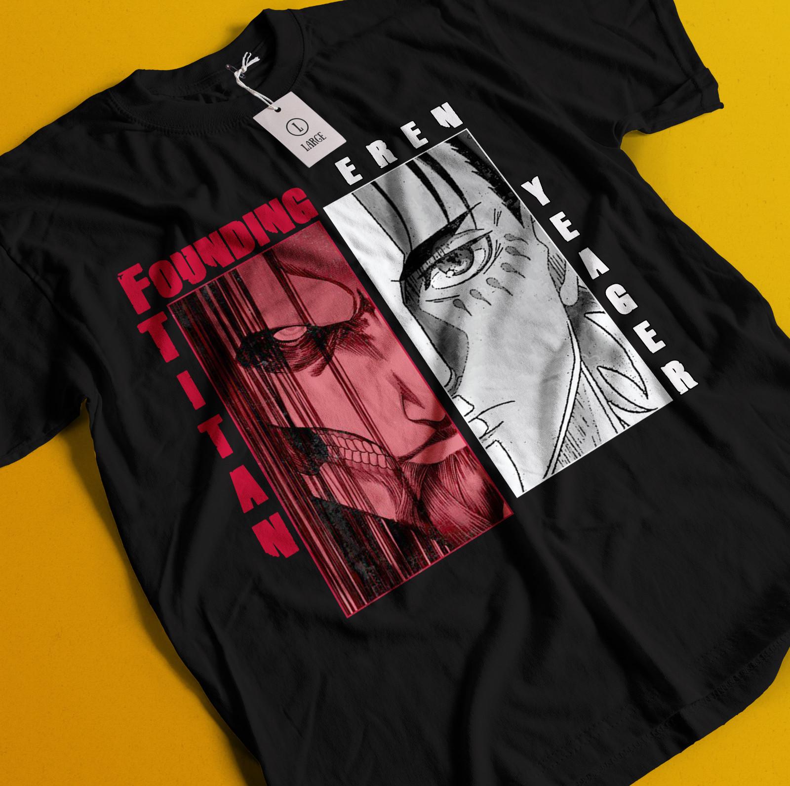 

Attack On Titan Shirt Eren Mikasa Tshirt Levi T-Shirt Mens Womens Tees Top AOT Erwin Hange Armin Tee 2XL