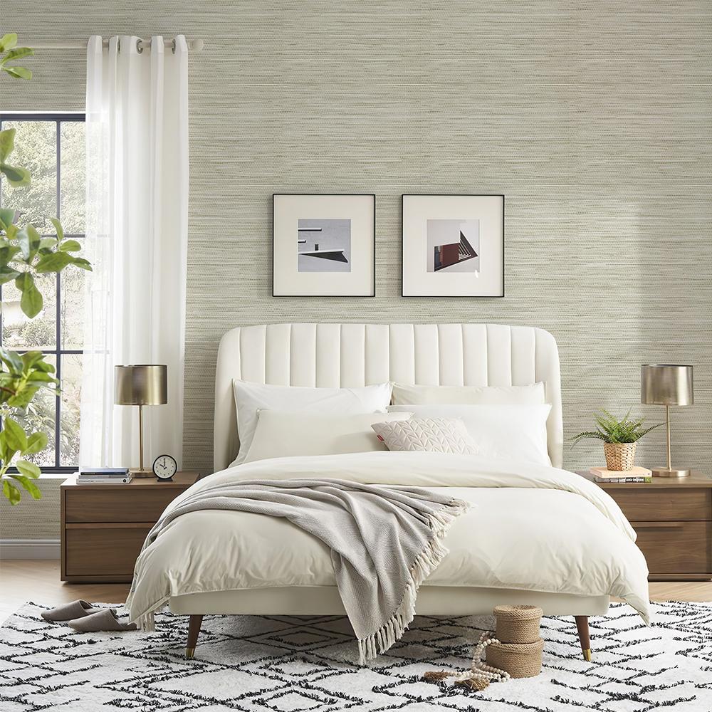 Texture Feel Light Yellow Straw Fabric Wallpaper Retro Simple Wall Decor Furniture Renovation Stickers PVC Waterproof Wallpaper
