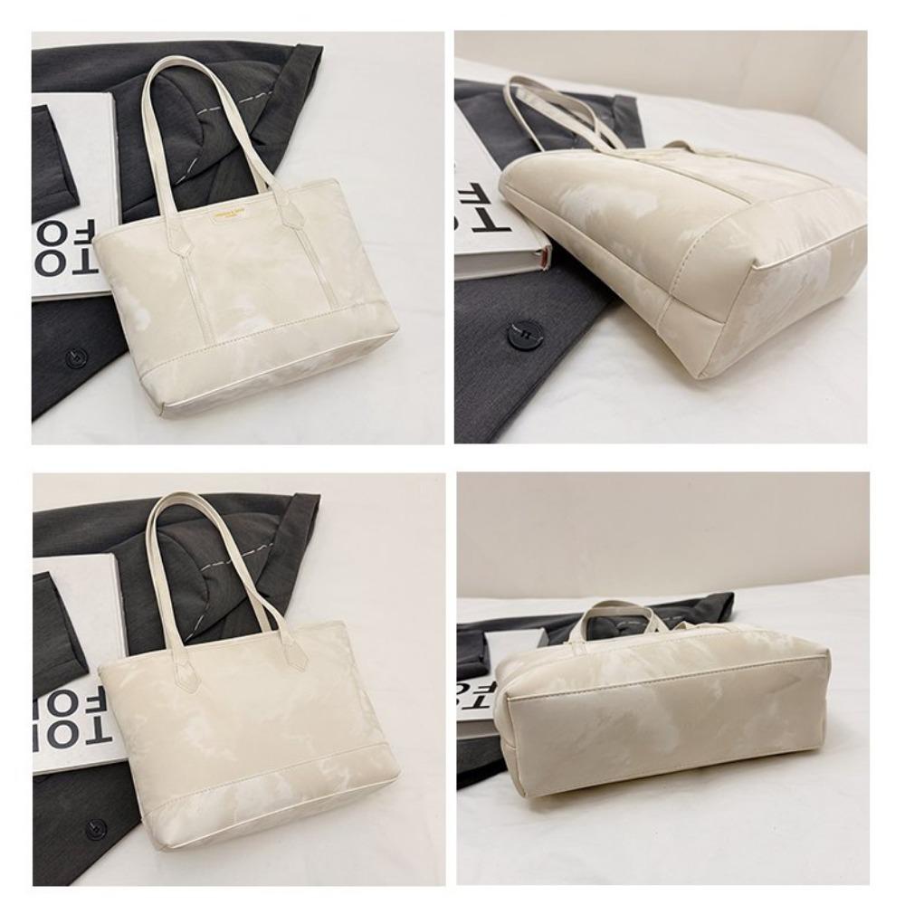 Women's Fashion Tote Bag, Large Capacity Commuter Shoulder Bag, Versatile PU Leather Handbag For School Work Travel Shopping