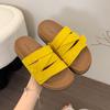 Thick bottom heightening outer slippers women's 2025 summer new high-end skirt non-slip breathable beach cool slippers