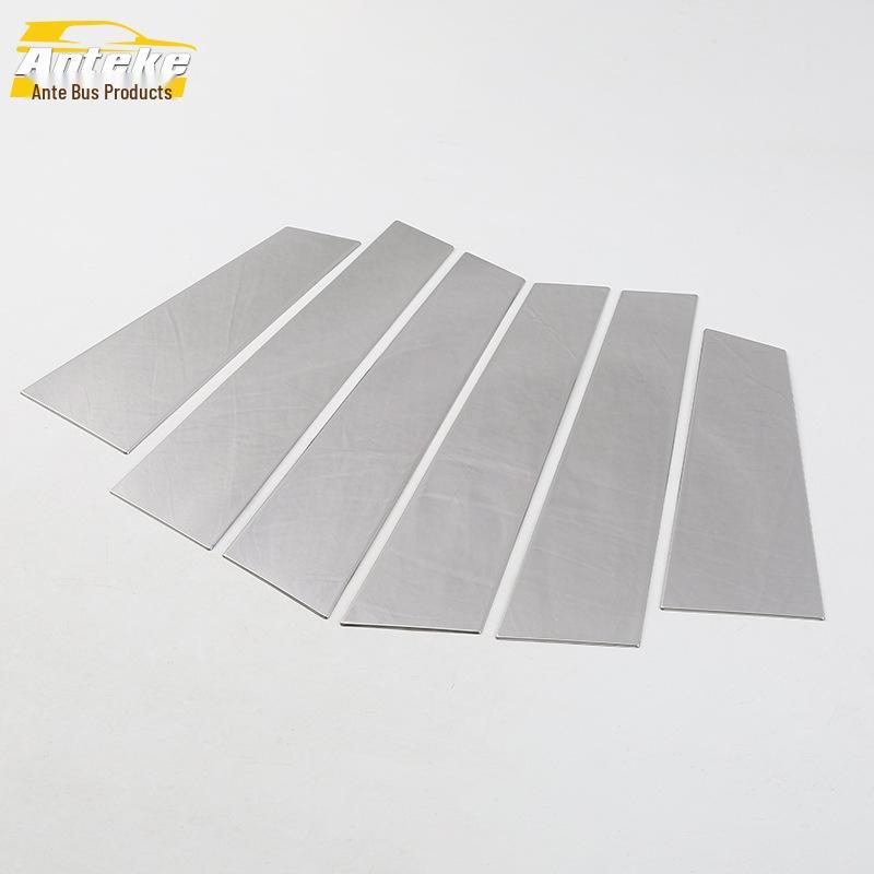 

E-Class 16-Piece Stainless Steel Window Bright Strips - Anti-Scratch Decorative Trim Accessory