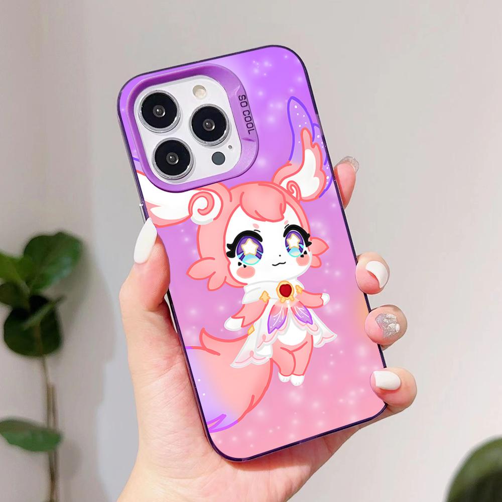 HSR Mem Purple Translucent Mobile Phone Case for iPhone 17 16 15 14 13 12 11 X XR XS Air Pro Max Plus Colorful Cover