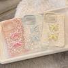Beautiful Floral Butterfly for IPhone 17 for Apple 15 Promax Phone Case 16 Small Fresh 13 Three-dimensional 11 Soft