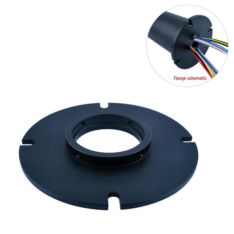 6-12 Circuit High-Speed Conductive Slip Ring, 360-Degree Rotary, 10A, Through-Bore Design