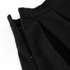 High-Waisted Midi Skirt - Spring & Autumn 2025 Versatile Hepburn Style A-Line Black Dress