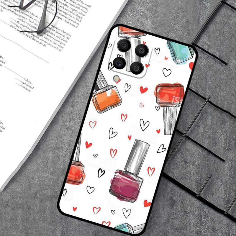 Beautiful Nail Polish Enamel Color Case For Samsung Galaxy M14 M12 M11 M13 M15 M06 M16 M36 M56 M31 M53 M32 M52 M35 M55 M34 M54